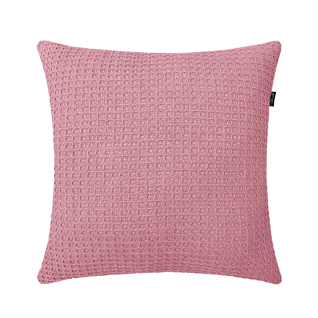 Almofada Algodão Favo de Mel Rosa 40x40cm em Oferta na Shopee