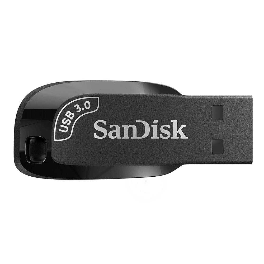 PEN DRIVE SANDISK ULTRA SHIFT 256GB USB 3.0 PRETO - SDCZ410-256G-G46