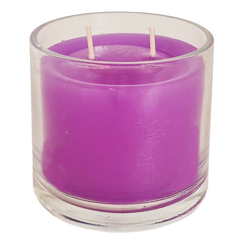 Vela Personalizada Perfumada Artesanal Em Vidro, De Lavanda Cor Violeta Fragrância Diversas Diversas