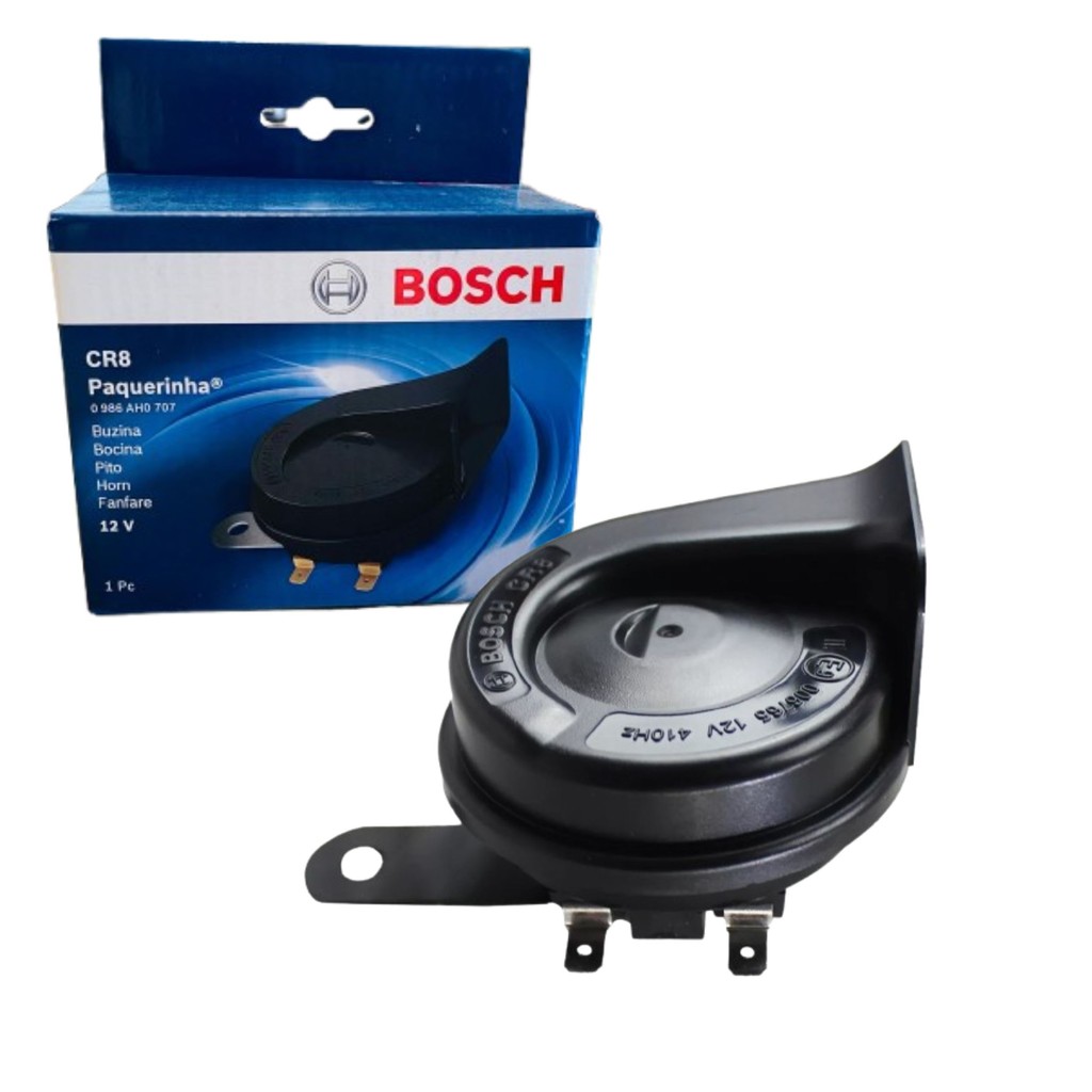 Imagem BUZINA UNITÁRIA PAQUERINHA BOSCH CR8 410HZ - 12V (0986AH0707)