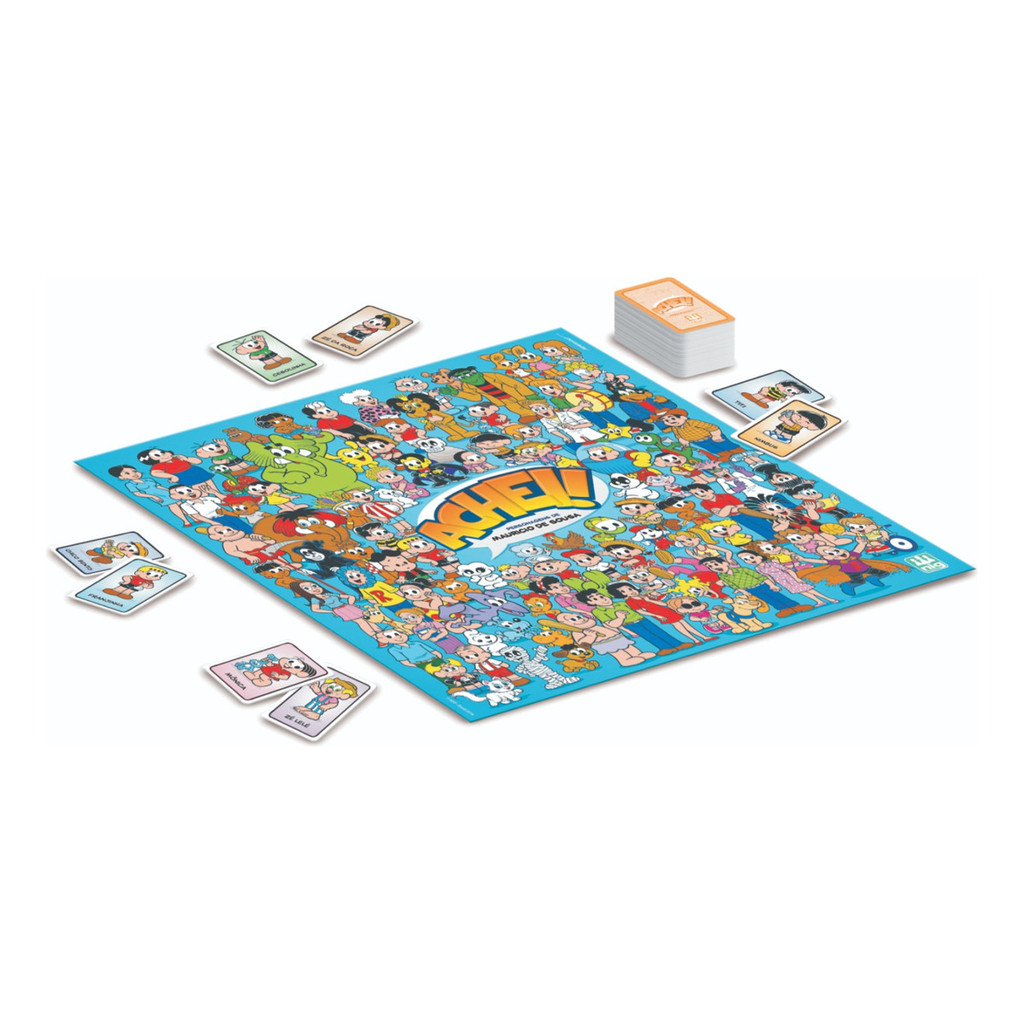 Detalhes do Jogo De Tabuleiro Infantil Achei! Turma Da Mônica Nig