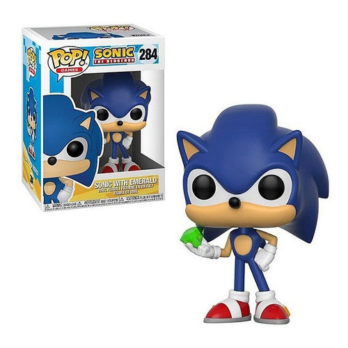 Pop! Funko Sonic Com Esmeralda #284 | Game | Sonic Hedgehog