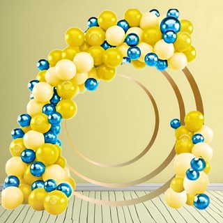 Kit 150 Balões AMARELO 7”+ AMARELO CANDY 7”+ AZUL Metalizado 5” + FITA - Bexiga Liso/Cromado KIT79+F em Oferta na Shopee