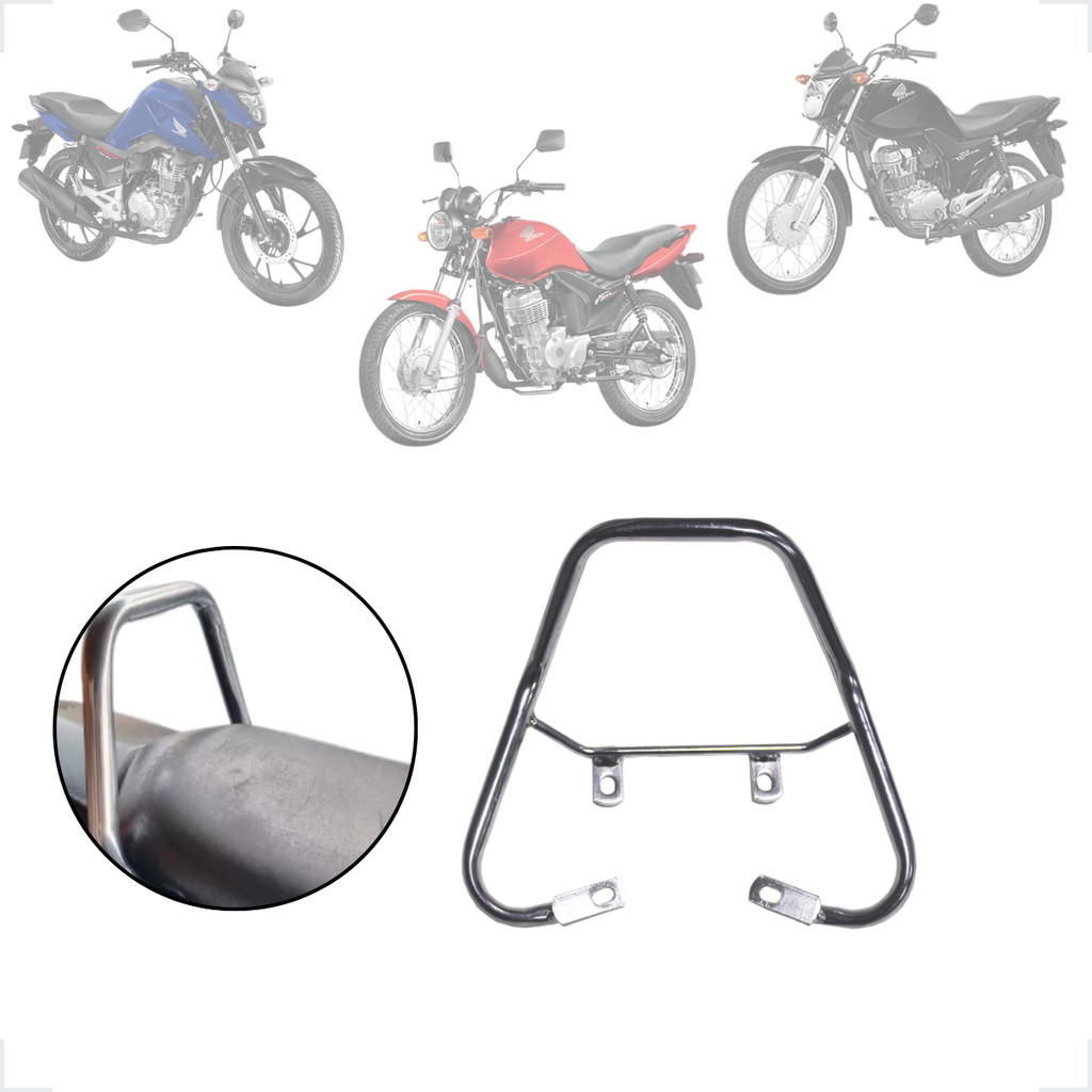 Alça Vertical Fan 125 2014 até 2018 Fan/Start 150 2014 2015 Fan/Start 160 2016 até 2024 Cor: Cromado