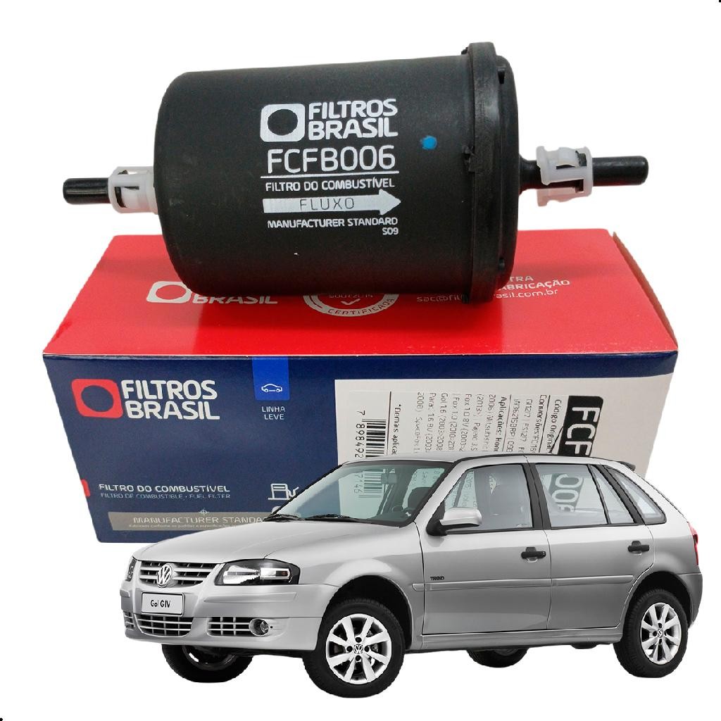 Filtro Combustível Volkswagen Fox Polo Gol G3 G4 G5 1.0 1.6 8v em Oferta na Shopee