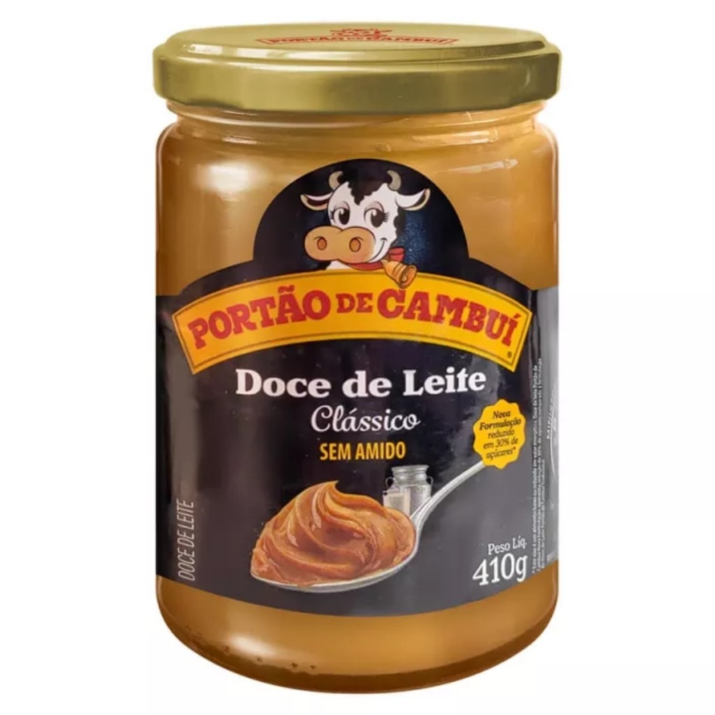Doce de Leite Tradicional Pote 410g Pastoso Portão de Cambui em Oferta na Shopee