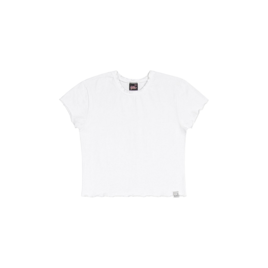 Blusa Baby Look Básica em Cotton Juvenil Gloss