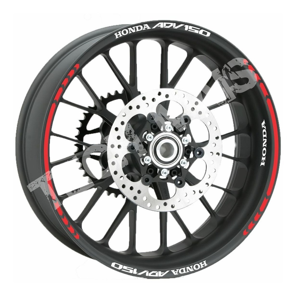 Kit Refletivo de Adesivos Rodas Frisos Moto Honda Adv 150 ADV150 Scooter serve para qualquer ano.