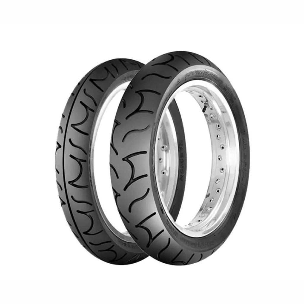 Par de Pneu Para Moto Street Sportíssimo 130/70-17 Traseiro e 100/80-17 Maggion Para Uso Sem Câmara