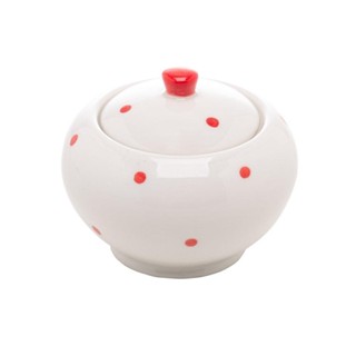 Açucareiro Wolff Petit Pois de Porcelana Branco