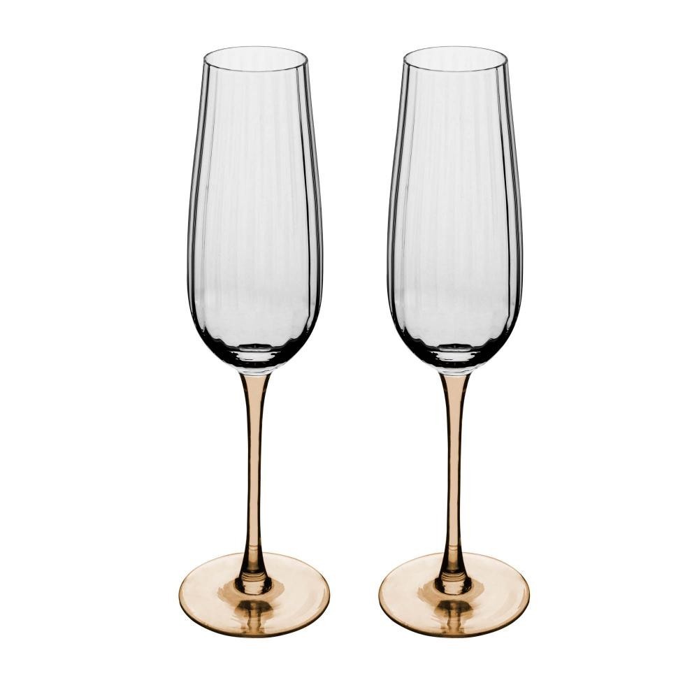 2 Taças de Champanhe Wolff Classic de Vidro Âmbar 230ml em Oferta na Shopee