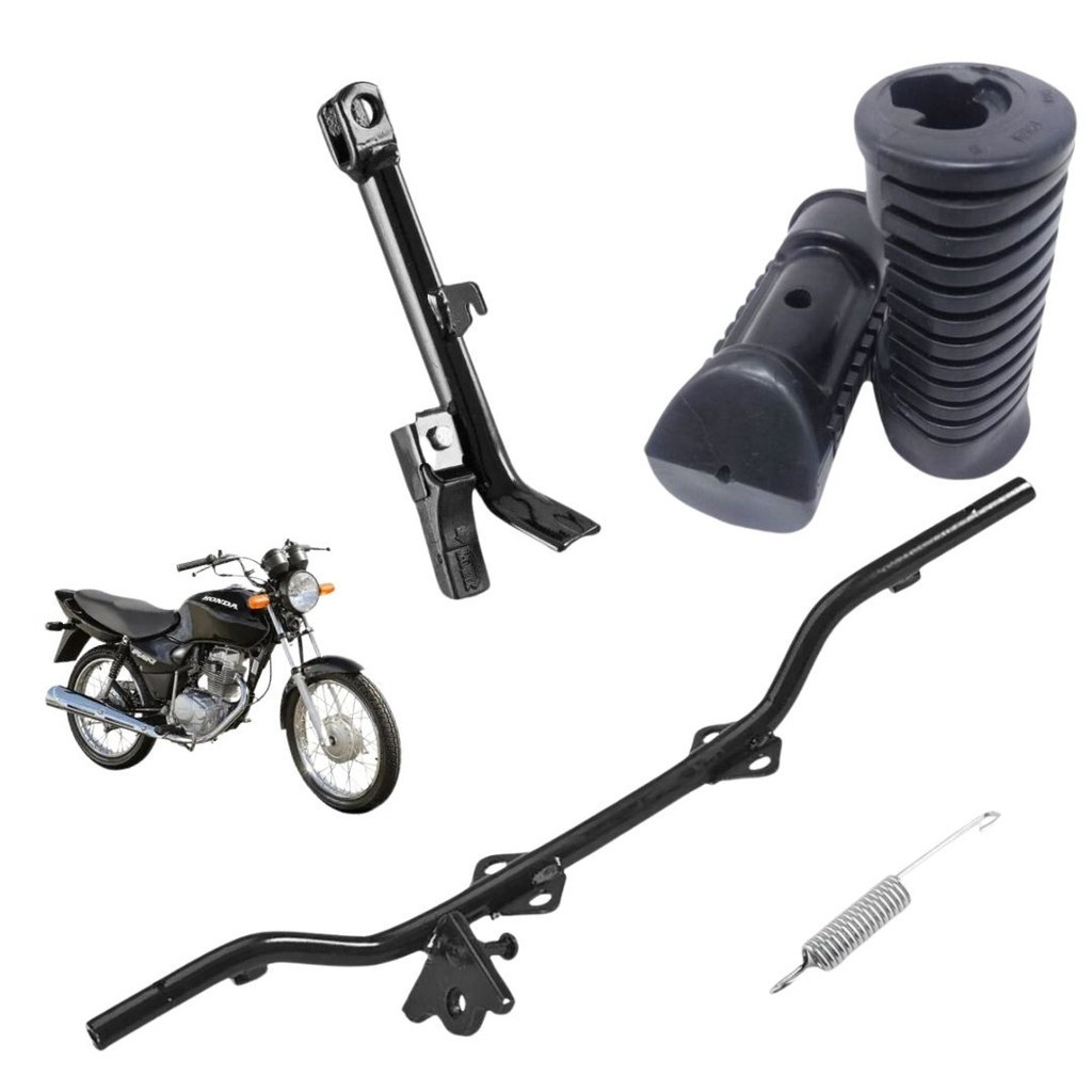 Estribo Maciço Mola borracha/pezinho CG fan 125 2005 2006