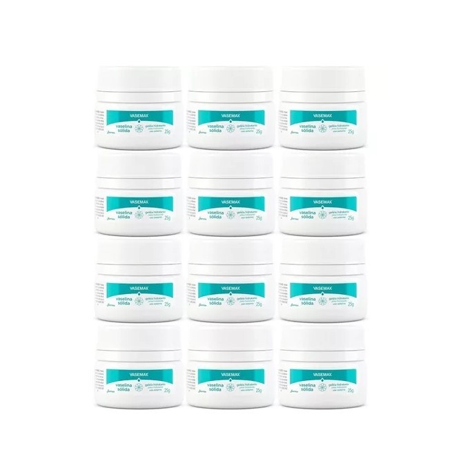 Kit 12 Vaselina Sólida Hidratante 25g - Farmax
