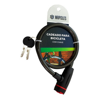 Cadeado Trava Antifurto Para Bicicleta Resistente 12mm 80cm