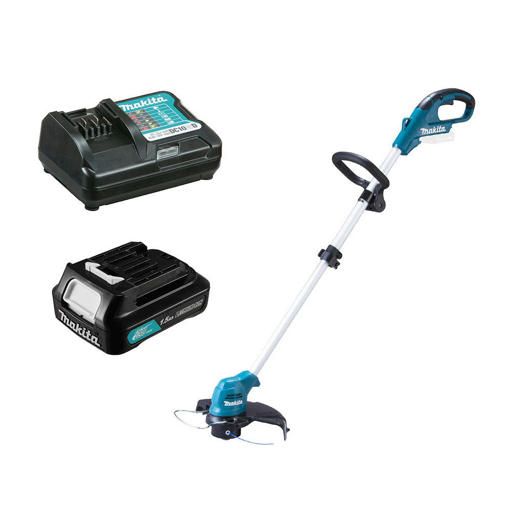 Kit Aparador de Grama UR100DZX Makita e Bateria 12V 1.5Ah e Carregador