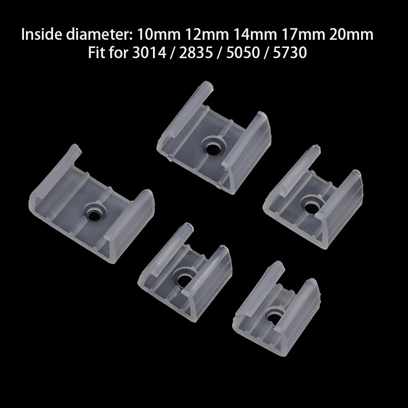 dhiinto.br 20PCS LED Strip Fix Clips Connector for 2835 Neon Light 220V COB Plastic Buckle BR em Oferta na Shopee