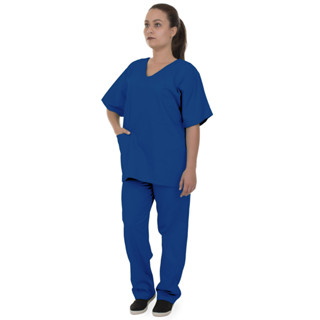 Pijama Cirúrgico Hospitalar Oxford Azul Royal