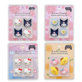 4Pcs Sanrios Hello Kitty Kuromi Lotso LinaBell Joystick Para Nintendo Switch pro PS5 PS4 Controlador Joy-con em Oferta na Shopee