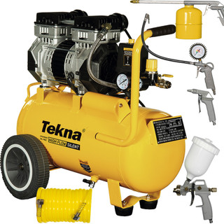 Compressor de Ar Silencioso 2.5Hp 24 Litros Pistola Pintura Mangueira em Oferta na Shopee