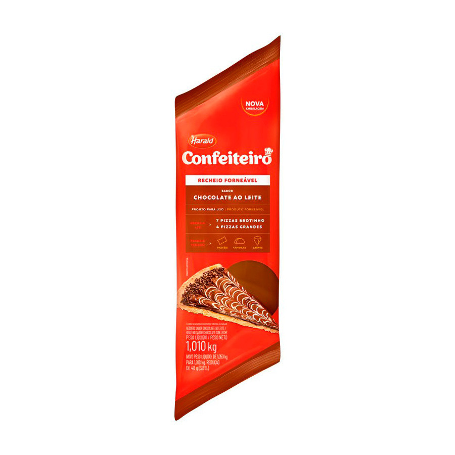 Recheio Forneável Confeiteiro - Chocolate Ao Leite - 1,01kg - 1 unidade - Harald - Rizzo em Oferta na Shopee