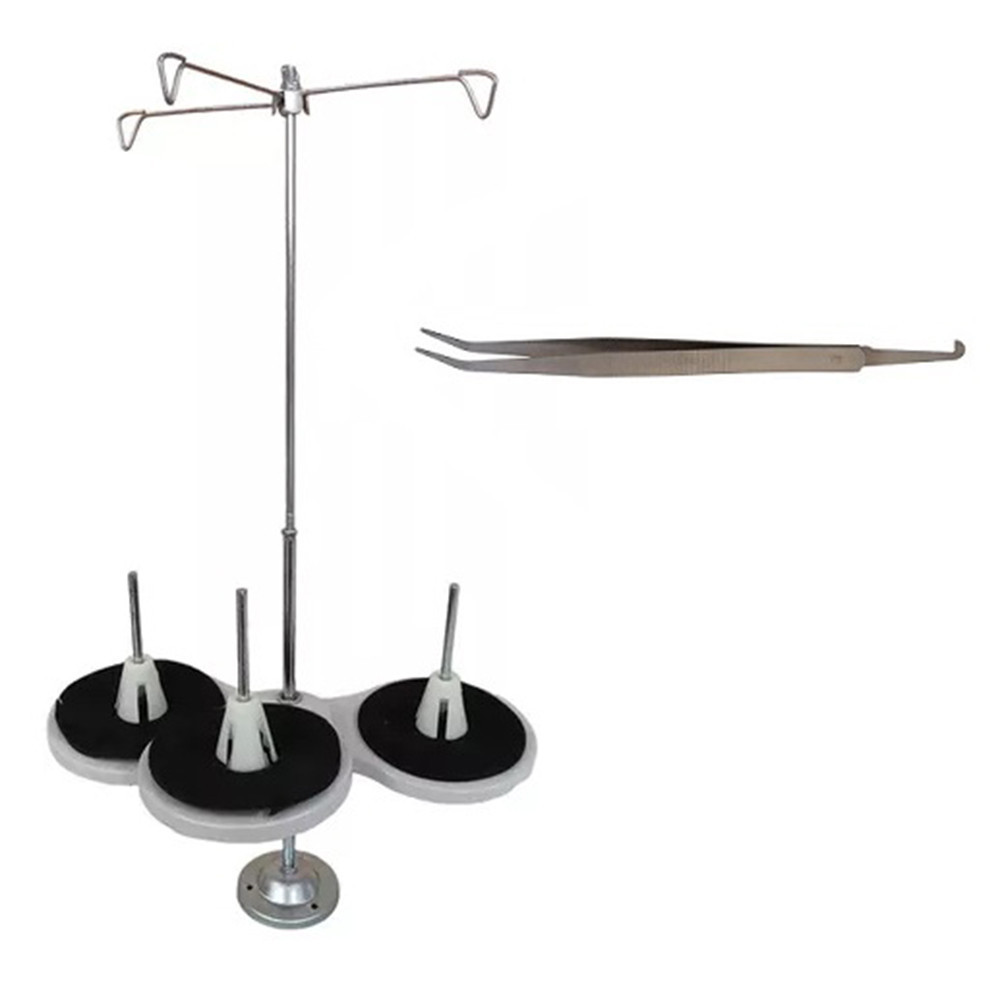 Porta Fio Suporte Colocar Linha Fio Galoneira Overloque Industrial E Semi industrial Portatil Verdinha Sequinha Chinesi.
