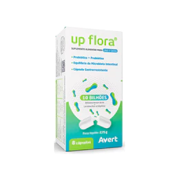 Up Flora Probiótico Suplemento Cães Gatos Avert - 8 Capsulas