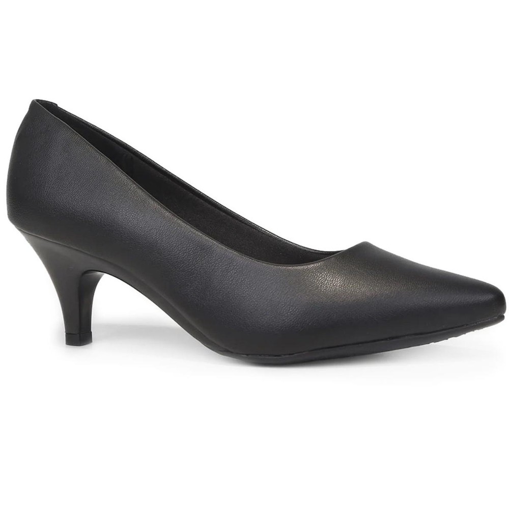 Scarpin Beira Rio Salto Fino Feminino - Preto em Oferta na Shopee
