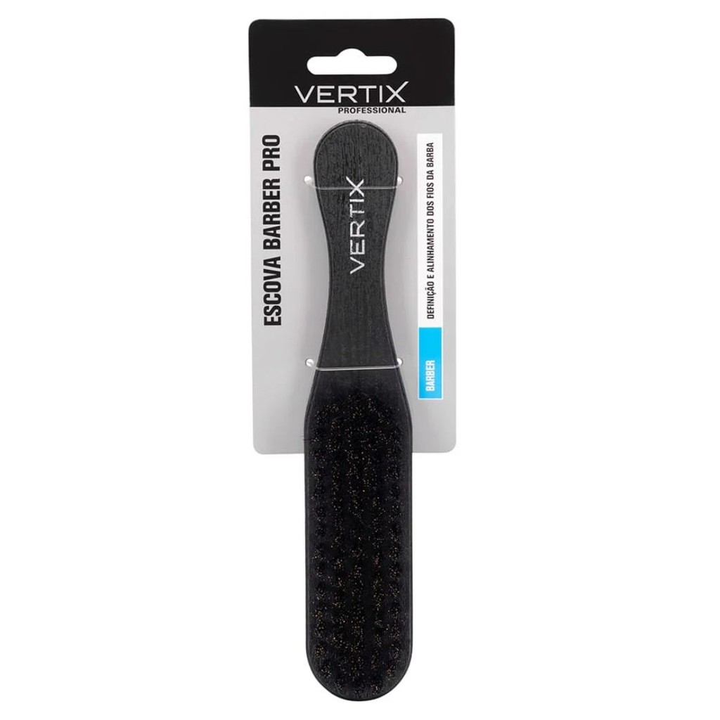 Escova De Barba Black Longa Vertix - Beauty