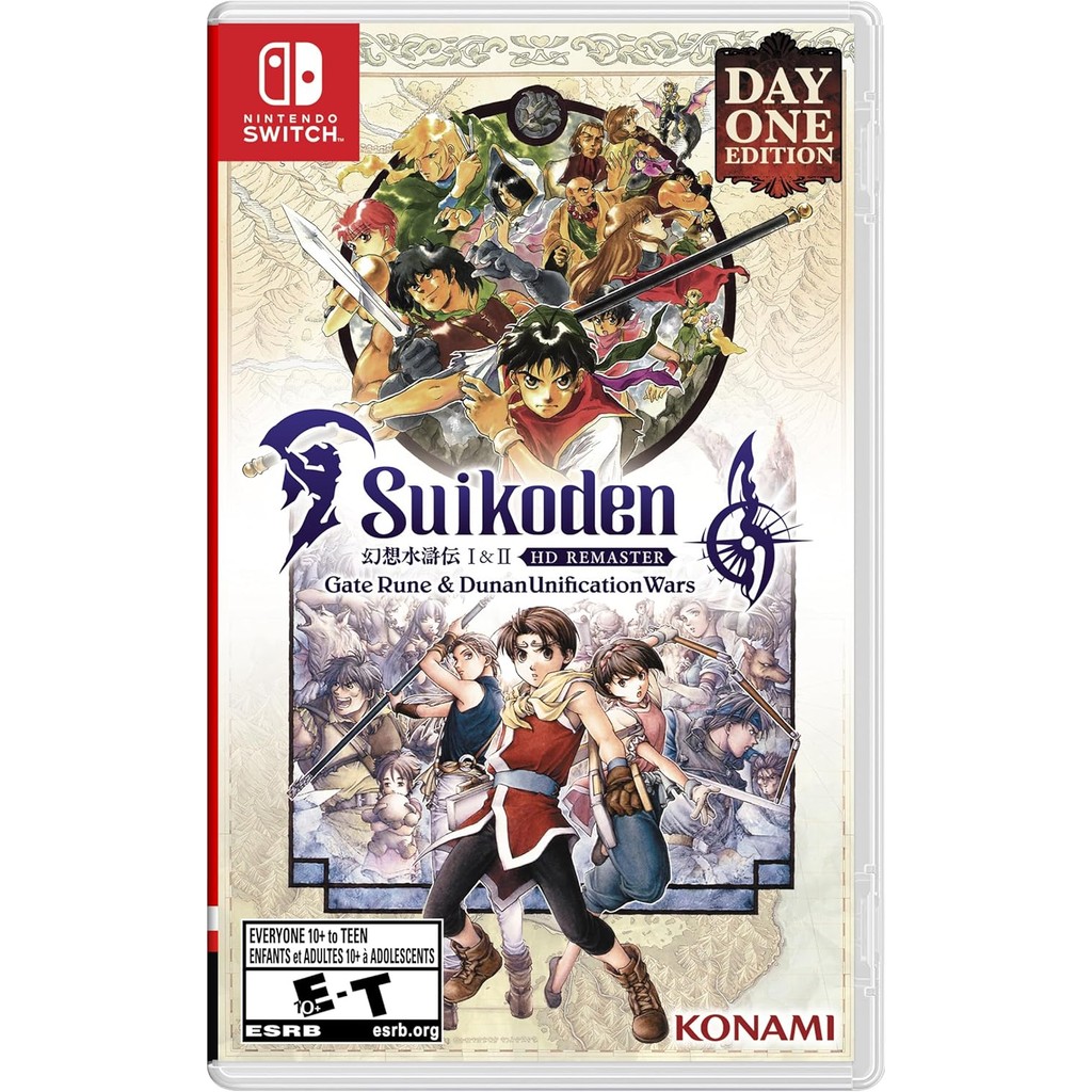 Suikoden I & II HD Remaster Gate Rune and Dunan Unification Wars Day One Edition Switch Midia Fisica em Oferta na Shopee