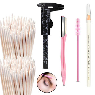 Kit Design de Sobrancelhas Completo Molde + Acessórios + Lápis em Oferta na Shopee