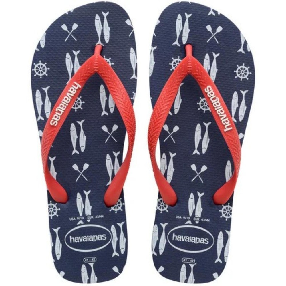 Chinelo Havaianas Top Nautical - Marinho e Vermelho