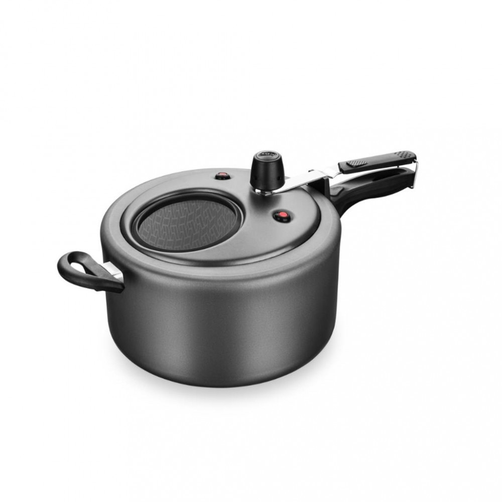 Panela de Pressão MTA Antiaderente Tampa com Visor 6031 6L - Home & Living