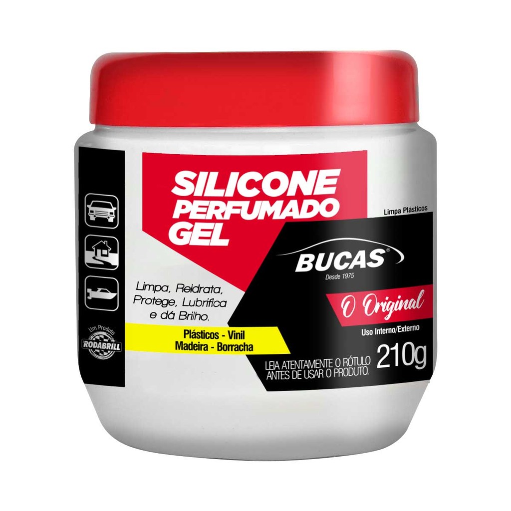 Silicone Automotivo para Borrachas Perfumado Brilho Intenso Hidrata Painel Gel Bucas 210g em Oferta na Shopee