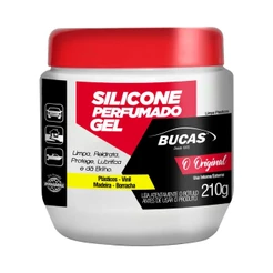 Silicone Automotivo para Borrachas Perfumado Brilho Intenso Hidrata Painel Gel Bucas 210g