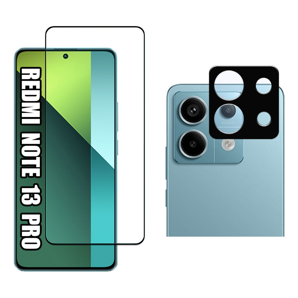 Película Vidro 3d + Câmera Para Xiaomi Redmi Note 13 Pro 5g