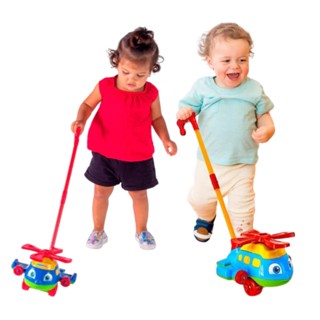 Brinquedo Push Plane Bebê Infantil Avião Empurrar Puxar Cabo em Oferta na Shopee