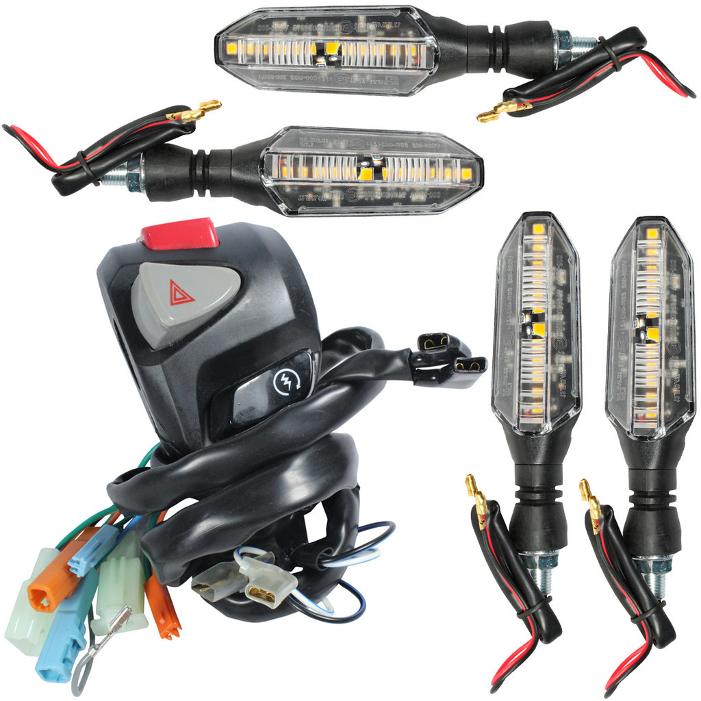 Interruptor de partida botão com pisca alerta CB300 CB300R XRE300 modelo CB500 com piscas led sequencial