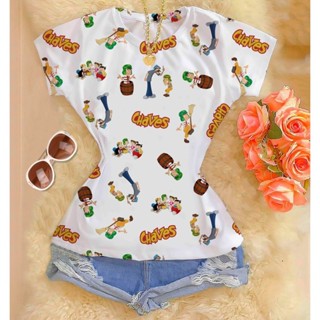 Tshirts feminina estampada - Chaves