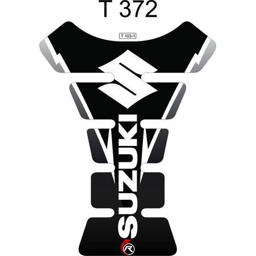 Protetor De Tanque Adesivo Tankpad Suzuki Yes Preto Branco