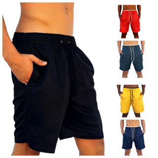 Short Bermuda Masculina Mauricinho Tactel Liso Grosso Masculino em Oferta na Shopee