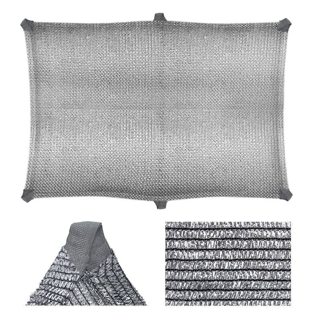 Tela Sombrite 70% Cobertura Decorativa Retangular Cor Cinza 4x3 Metros