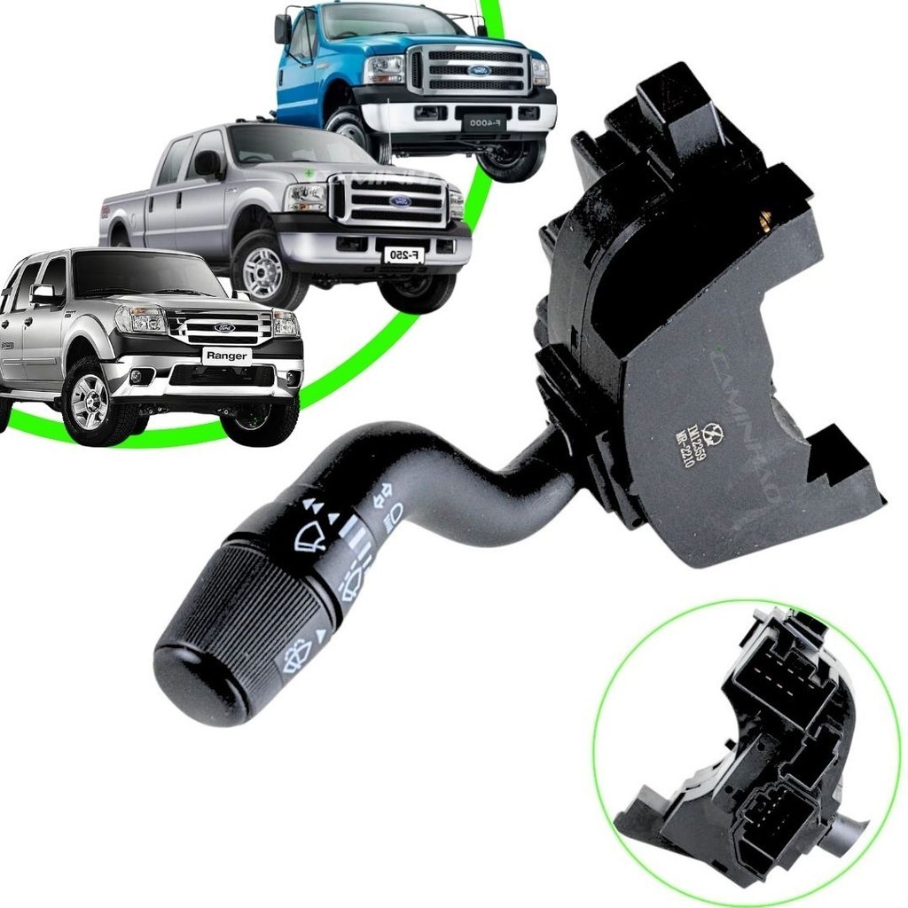 Chave de Seta, Farol e Limpador Parabrisa para Ford Ranger 05 a 12 / F250 / F350 / F4000 09 a 12 - 19 Pinos (1F7066130) em Oferta na Shopee