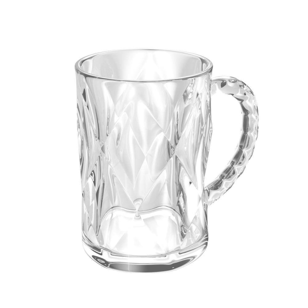 Caneca para Cappuccino Lyor Diamond de Vidro 170ml - Home & Living