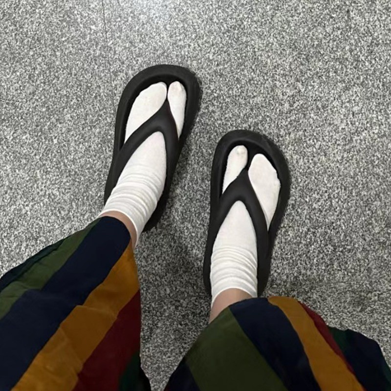 Meias De Cinco Dedos Unisexo Estilo Japonês Flip Flop Sandália Split toe Ninja Geta Sock Cor Sólida Respirável Esportes Dois — imagem 2 de 2