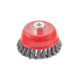 Escova de aço tipo copo torcida 4" - 746289 MTX