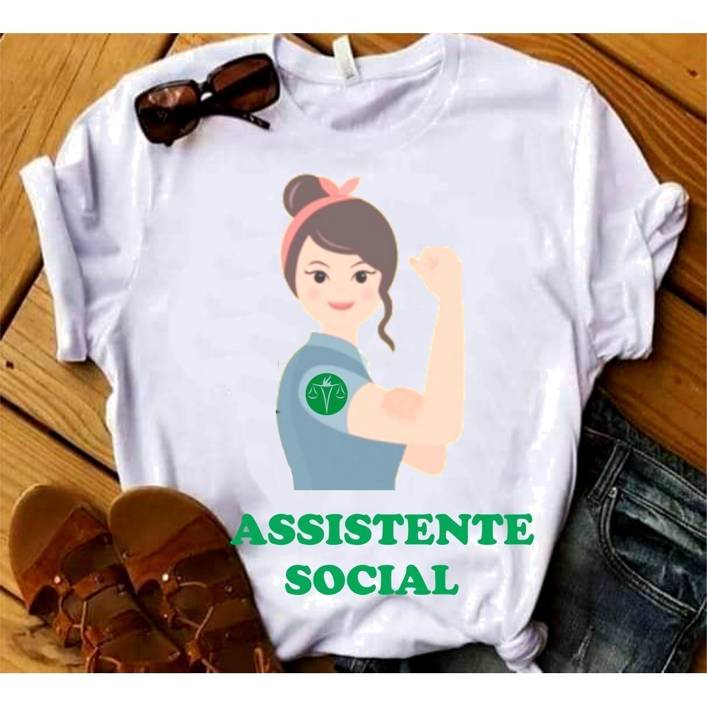 Camisa Camiseta  Serviço Social Blusa T-shirt 688 SH. CP Assistente Social