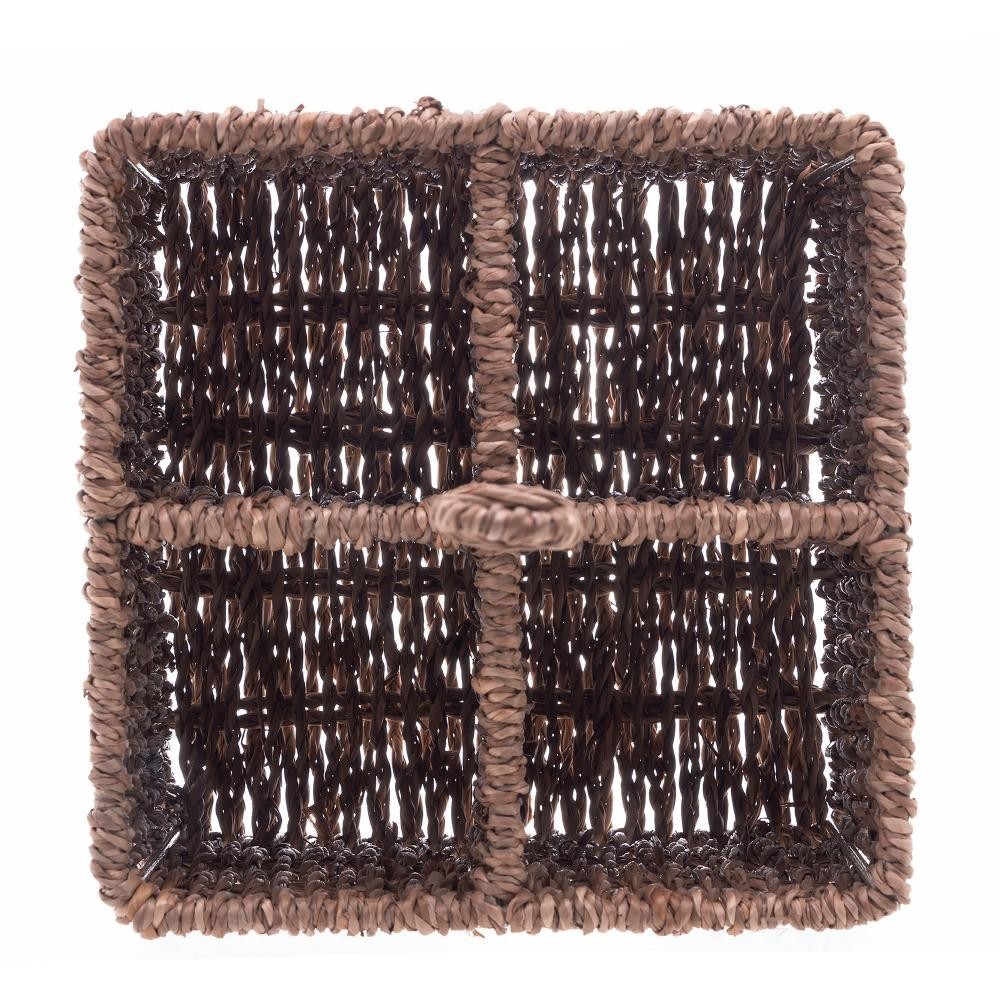 Porta Talheres de Sisal Wolff 15x20cm Organizador de Mesa Posta Rustico Cesto Boho Chic Decoração Casa Cozinha Elegante · foto 2
