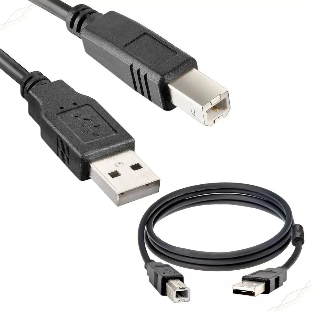 KIT 3 CABOS DE IMPRESSORA USB 2.0 1,5 METROS HIGH SPEED COM FILTRO - BRANCO