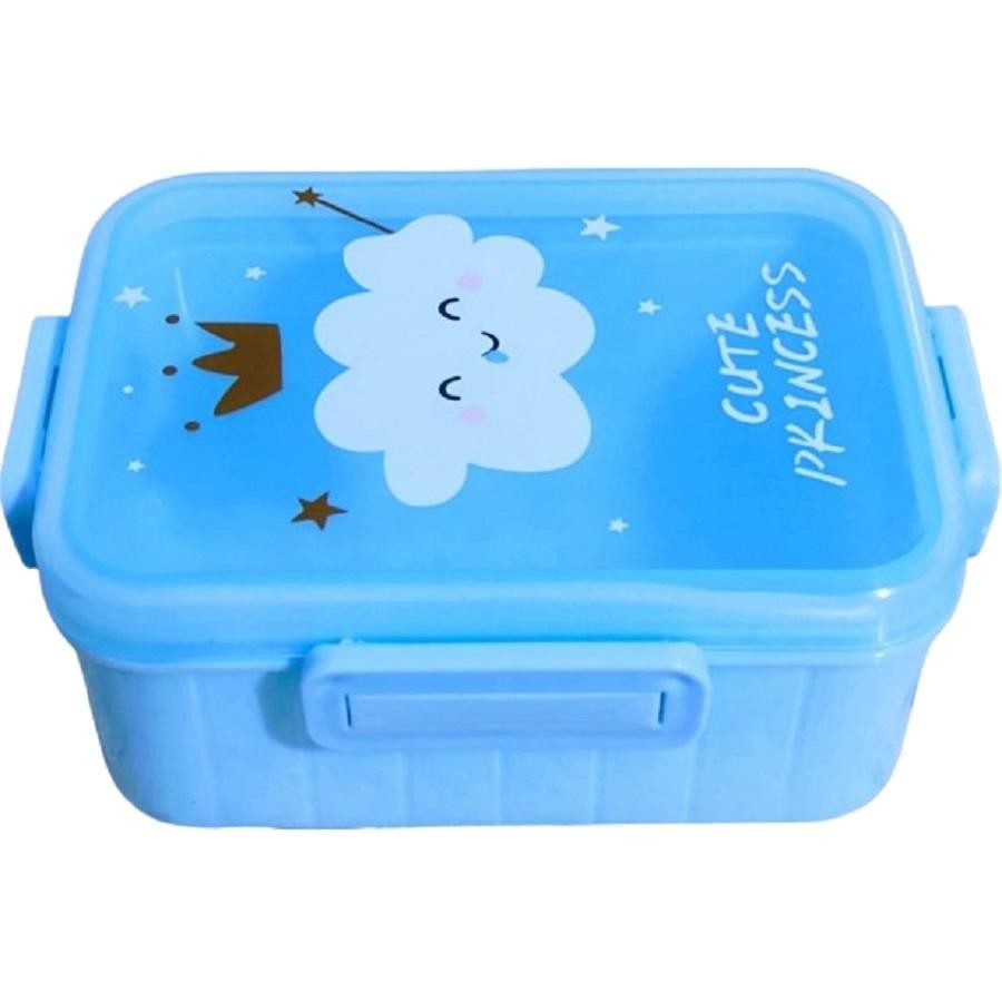 Marmiteira Fofa Azul Meninos Escolar Pote Lancheira Escolar