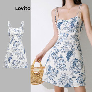 Lovito Vestido Elegante Com Estampa Floral Ditsy Para Mulheres L80ED445